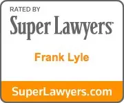 Rated by Super Lawyers badge for Frank Lyle
