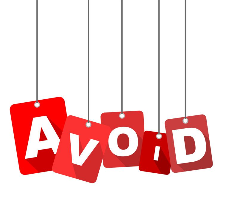 Avoid things in a divorce